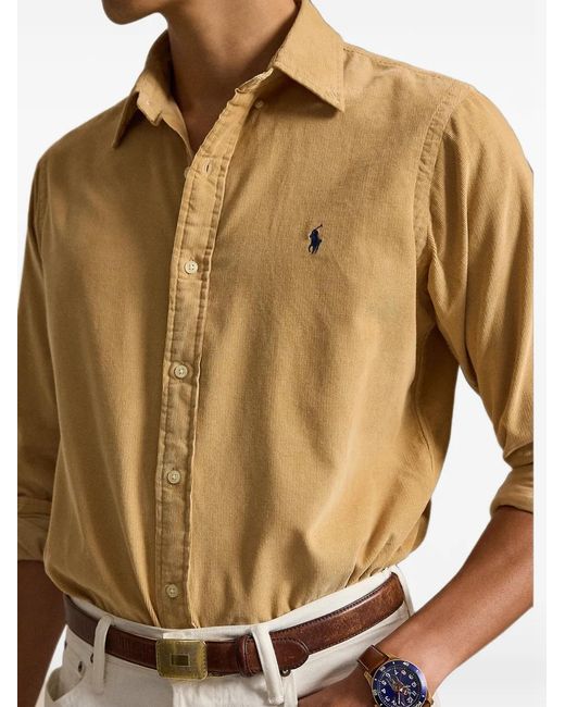 Polo Ralph Lauren Metallic Custom Fit Corduroy Shirt for men