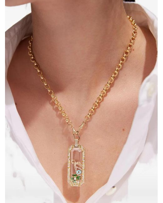 Loquet London Blue 18Kt Evil Eye Necklace