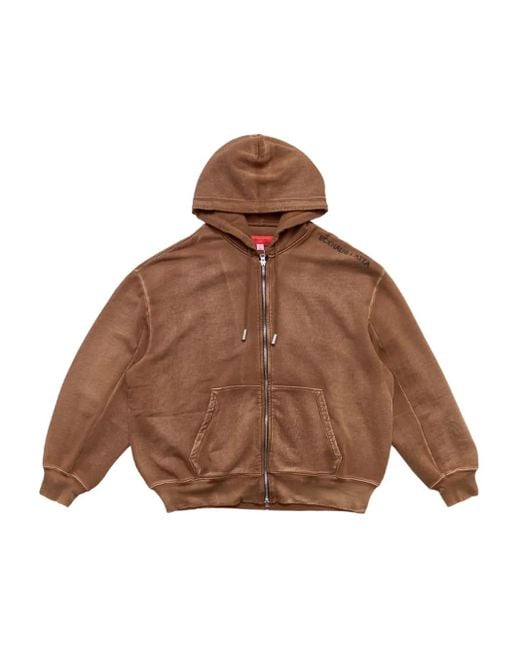 メンズ Eckhaus Latta Bison ジップアップ パーカー Brown