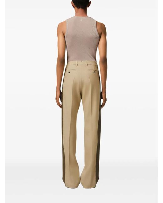 AMI Natural Contrasting Trousers for men