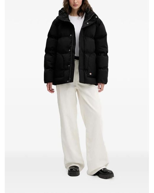 Dickies Black Hooded Puffer Jacket