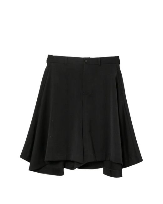 Comme des Garçons Black Double-Layer Shorts for men