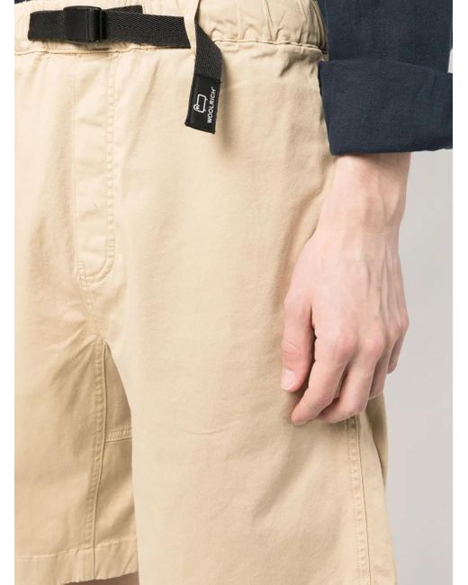 Woolrich Natural Waist-Strap Shorts for men