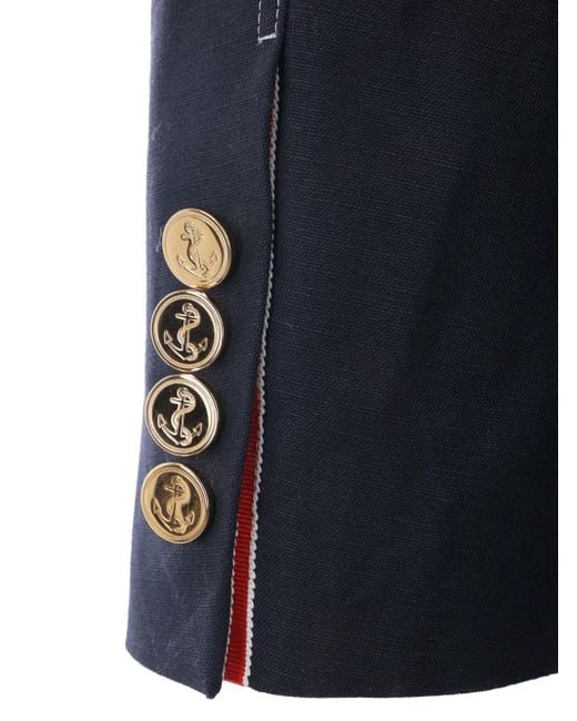 Thom Browne Blue Single-Breasted Blazer for men