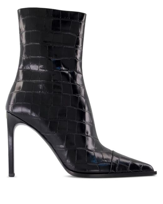 Bottines À Effet Peau De Crocodile Amiri en coloris Black