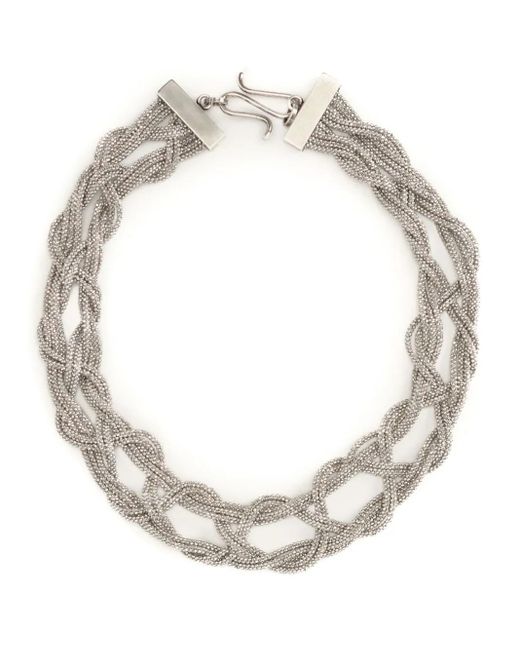 Fabiana Filippi White Crochet Necklace