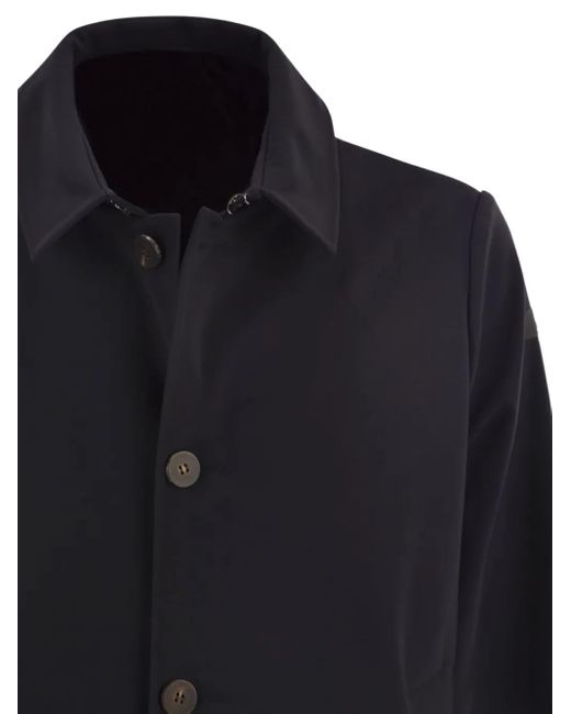 Rrd Blue Single-Breasted Coat for men