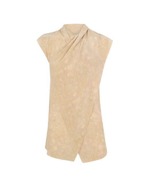 Cortana White Cassiopea Floral-Print Top