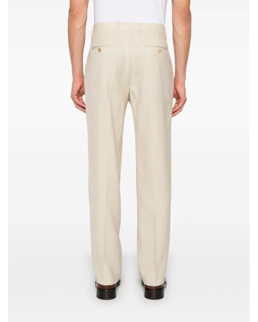 Etro Natural Tailored Wool Trousers for men