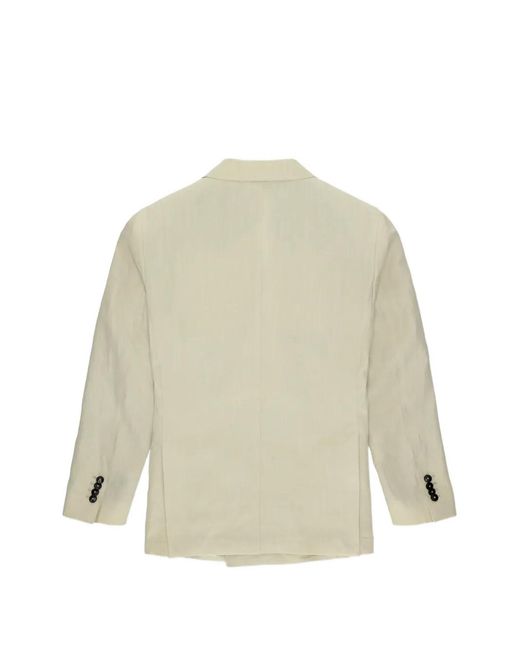 Fortela White Marcello Double-Breasted Tailored Suit for men