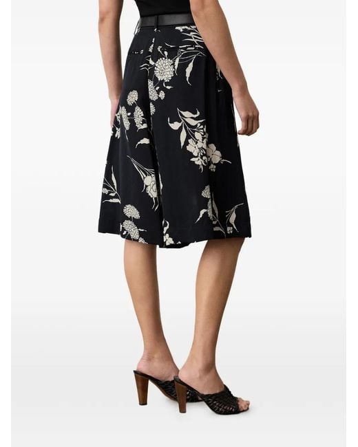 Ralph Lauren Blue Avery Floral A-Line Shorts