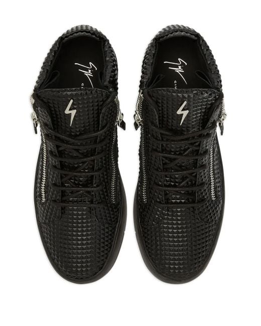 Sneakers Alte Frankie di Giuseppe Zanotti in Black da Uomo