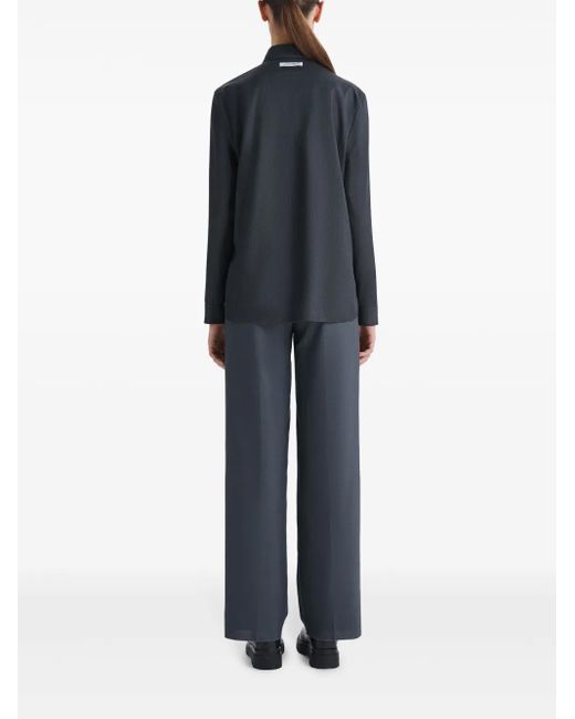 Ports 1961 Iconic Wollen Blouse in het Blue