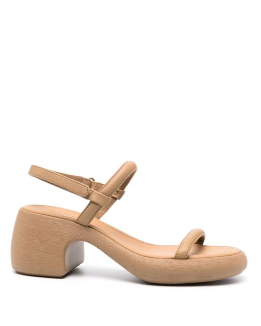 Camper Natural Thelma 70mm Leather Sandals