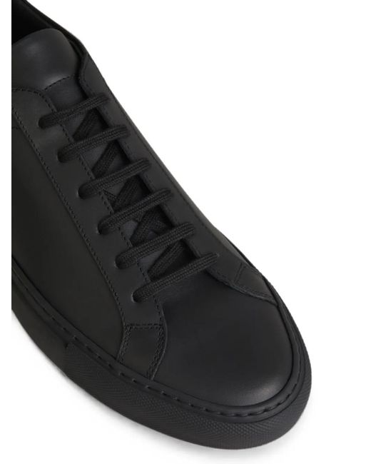 Common Projects Black Leather Sneakers for men