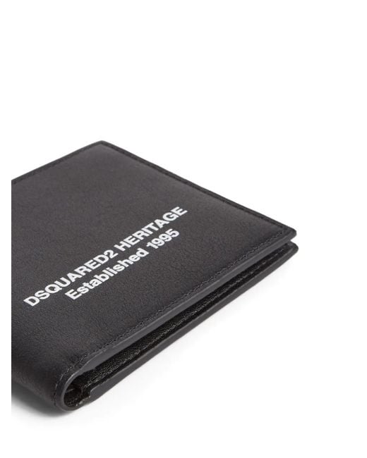 DSquared² Black Heritage Wallet for men