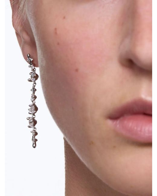 Maria Black White Artic Large Earrings