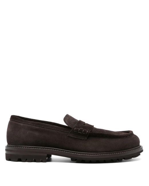 Henderson Black Suede Loafers for men