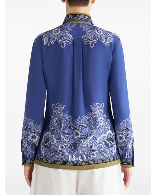Etro Blue Blouse