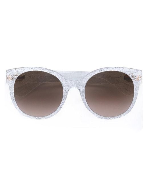 Gucci Multicolor Round Frame Glitter Sunglasses