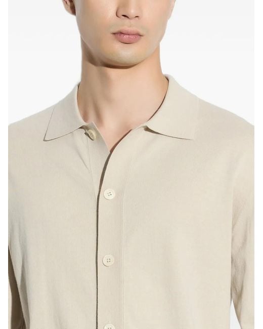 Paolo Pecora White Loose-Fit Knitted Shirt for men