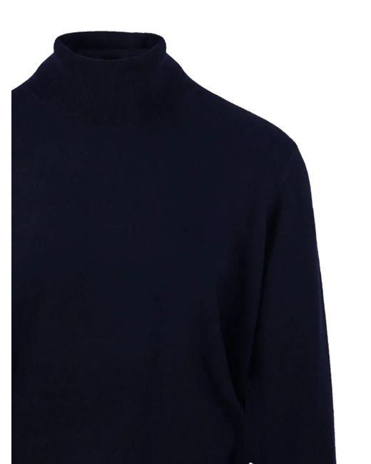 Cashmere Company Blue Turtleneck Sweater for men