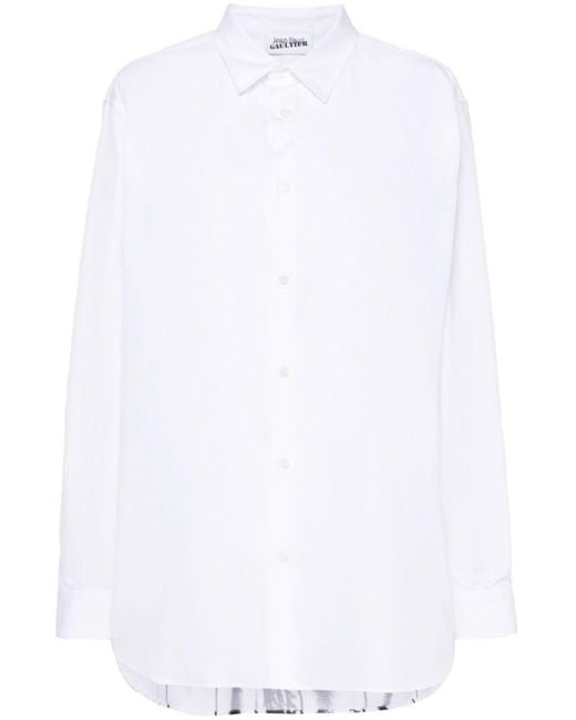 Jean Paul Gaultier White The Cage Cotton Shirt