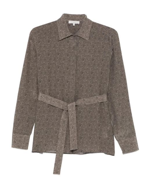 Antonelli Brown Belted Top