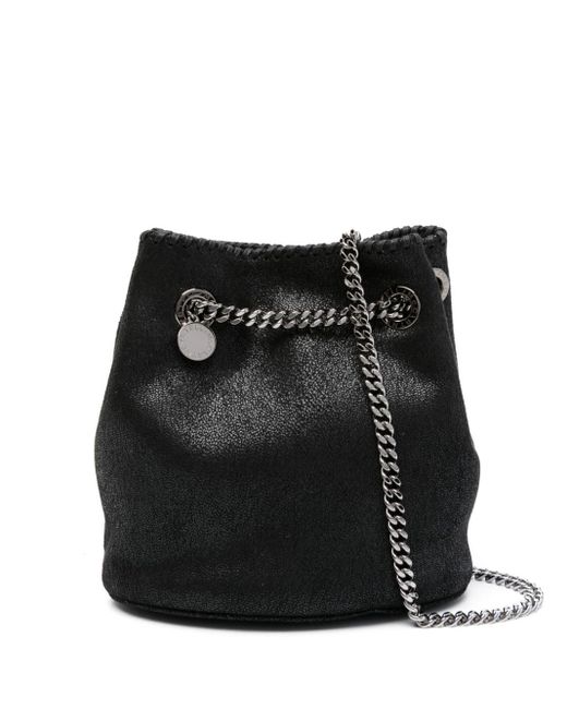 Stella McCartney Black Falabella Chain-link Bucket Bag