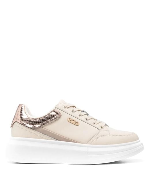 Liu Jo Sneakers Met Logoplakkaat in het White