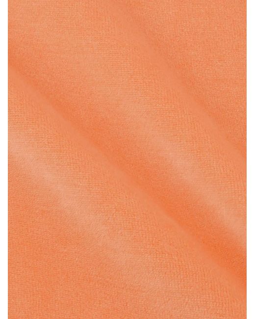 Sporty & Rich Orange Sweat Italic Logo En Coton