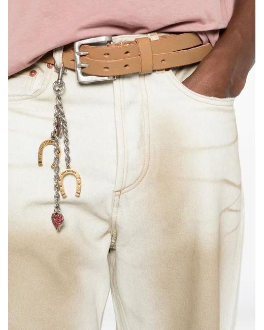 Magliano White Flattone Faded-Effect Jeans for men