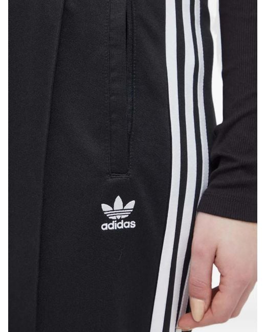 Adidas Stripe-detail Track Pants Black