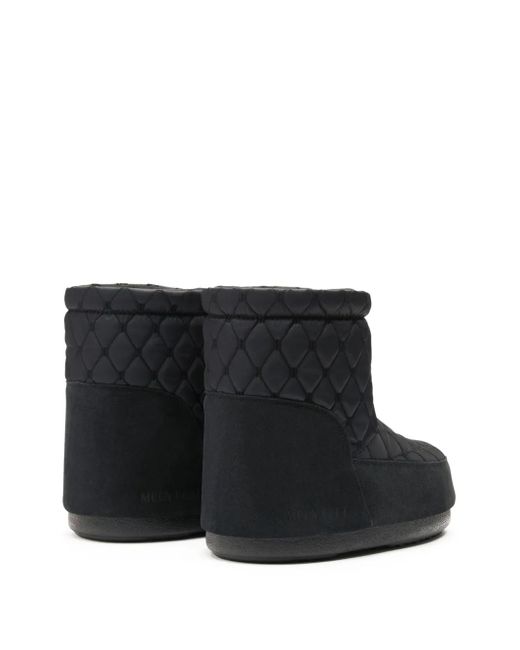 Moon Boot Black Icon Low Quilted Boots