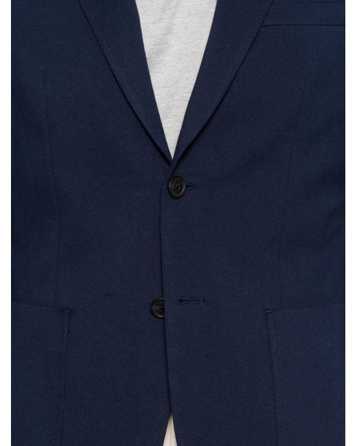 Manuel Ritz Blue Pique Jersey Jacket for men