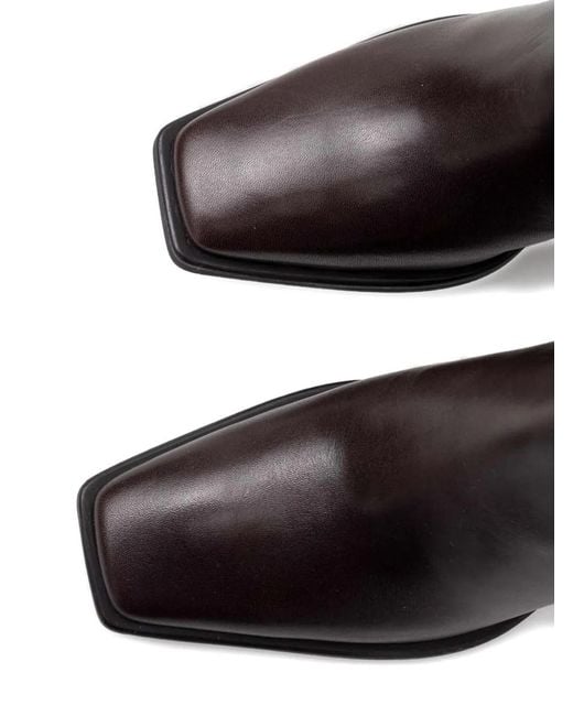 Vagabond Brown Hedda Square-Toe Ankle Boots