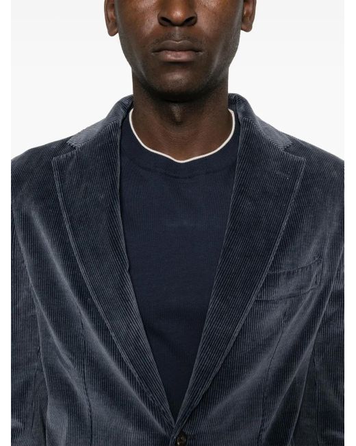 Eleventy Blue Corduroy Suit for men