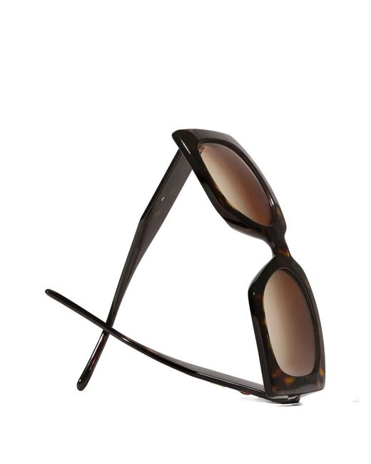 Dolce & Gabbana Brown Filigrana Square-Frame Sunglasses