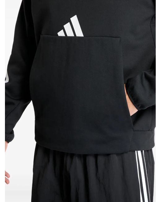 Hoodie À Logo Imprimé Adidas pour homme en coloris Gray