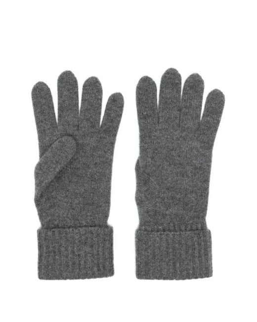 Gants Nervurés En Cachemire N.Peal Cashmere en coloris Gray
