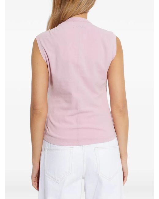 Isabel Marant Pink Blouse À Encolure Nouée