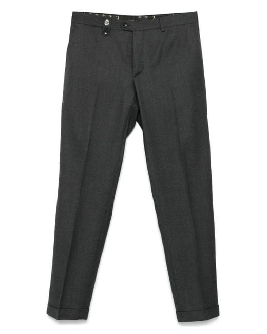 Billionaire Gray Virgin Wool Trousers for men