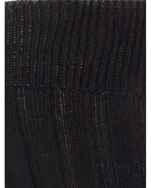 Tom Ford Black Ribbed Socks for men