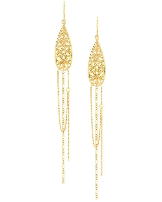 Wouters & Hendrix Metallic Filigree Earrings