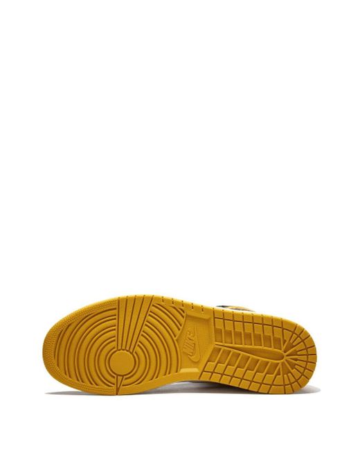 Zapatillas Air 1 Retro High OG Yellow Ochre Nike de hombre de color Black