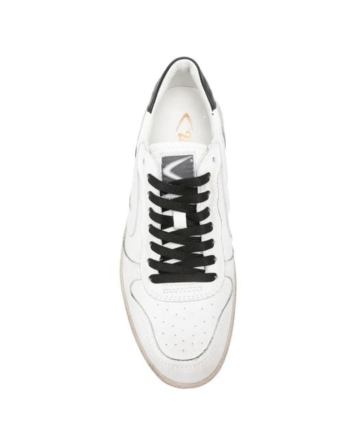 Valsport White Perforated-Detail Sneakers for men