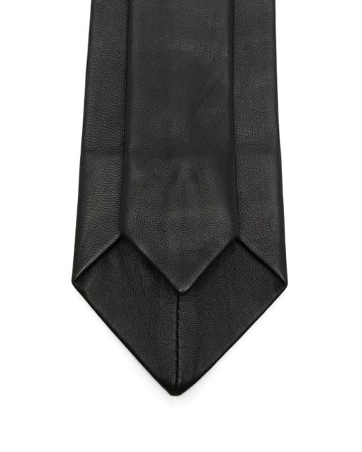 sunflower White Leather Tie for men