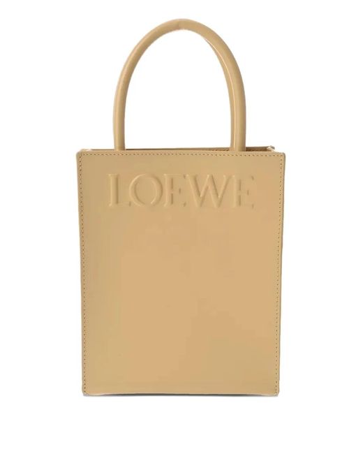 Loewe Natural Embossed Handle Tote Bag
