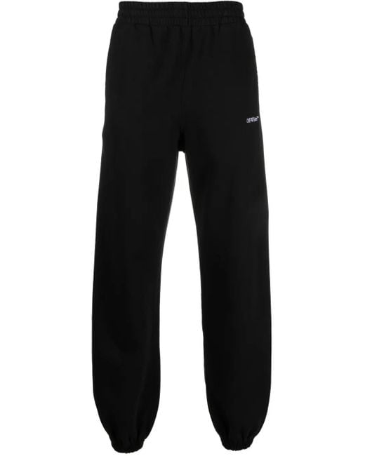 Off-White c/o Virgil Abloh Black Diagonal Sweatpants for men