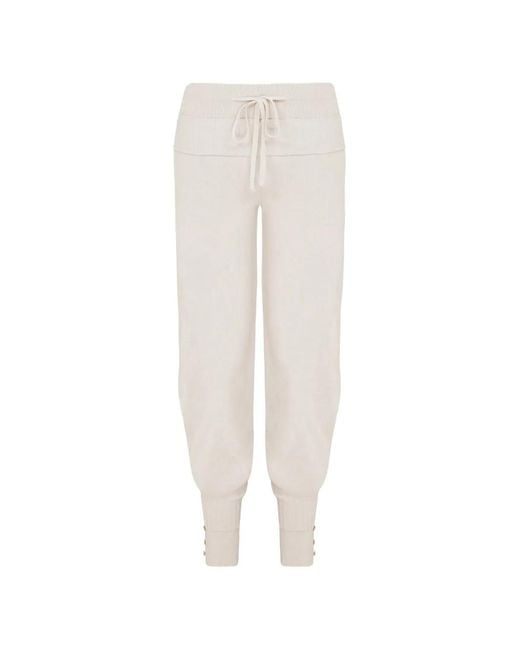 Violante Nessi White Maru Buttoned Trousers